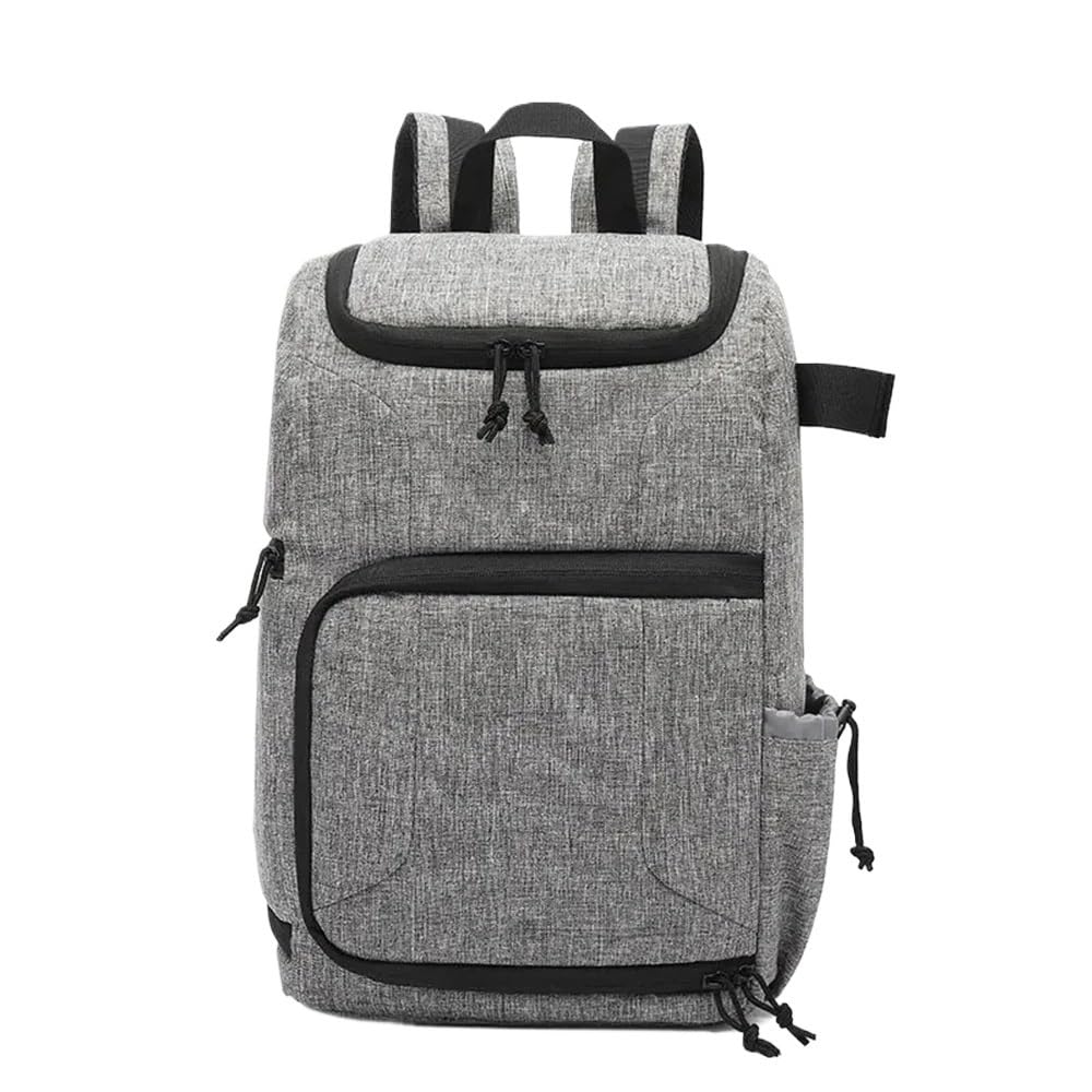 Borsa Reflex Zaino for fotocamera impermeabile Borsa for fotocamere DSLR for treppiede portatile da viaggio for obiettivo for video(Grey)