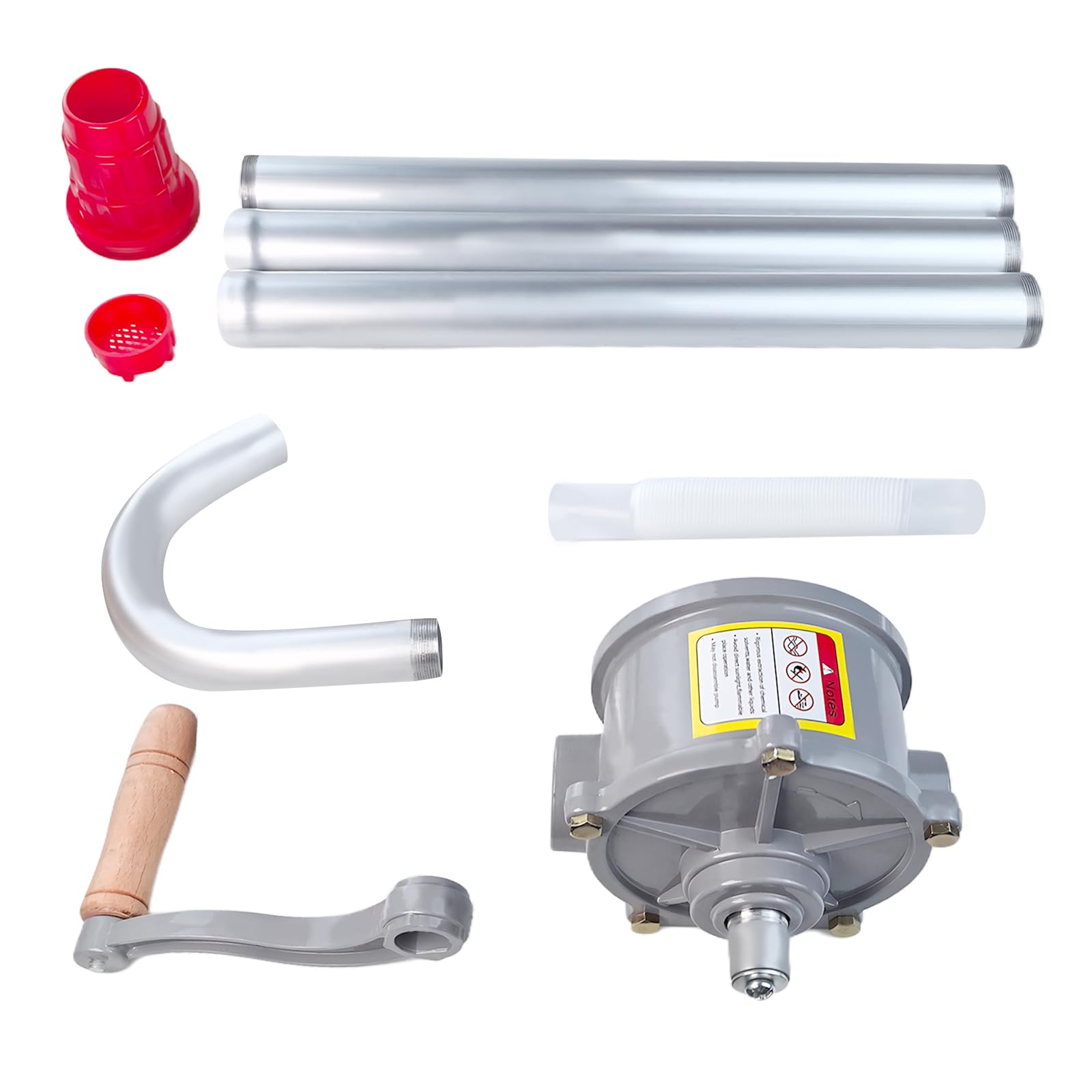 Korba ręczna ze stopu aluminium, pompa do beczki olejowej, 200 l, pompa korbowa 70 RMP, ręczna pompa do benzyny, oleju napędowego, garażu, ręcznej beczki, narzędzia