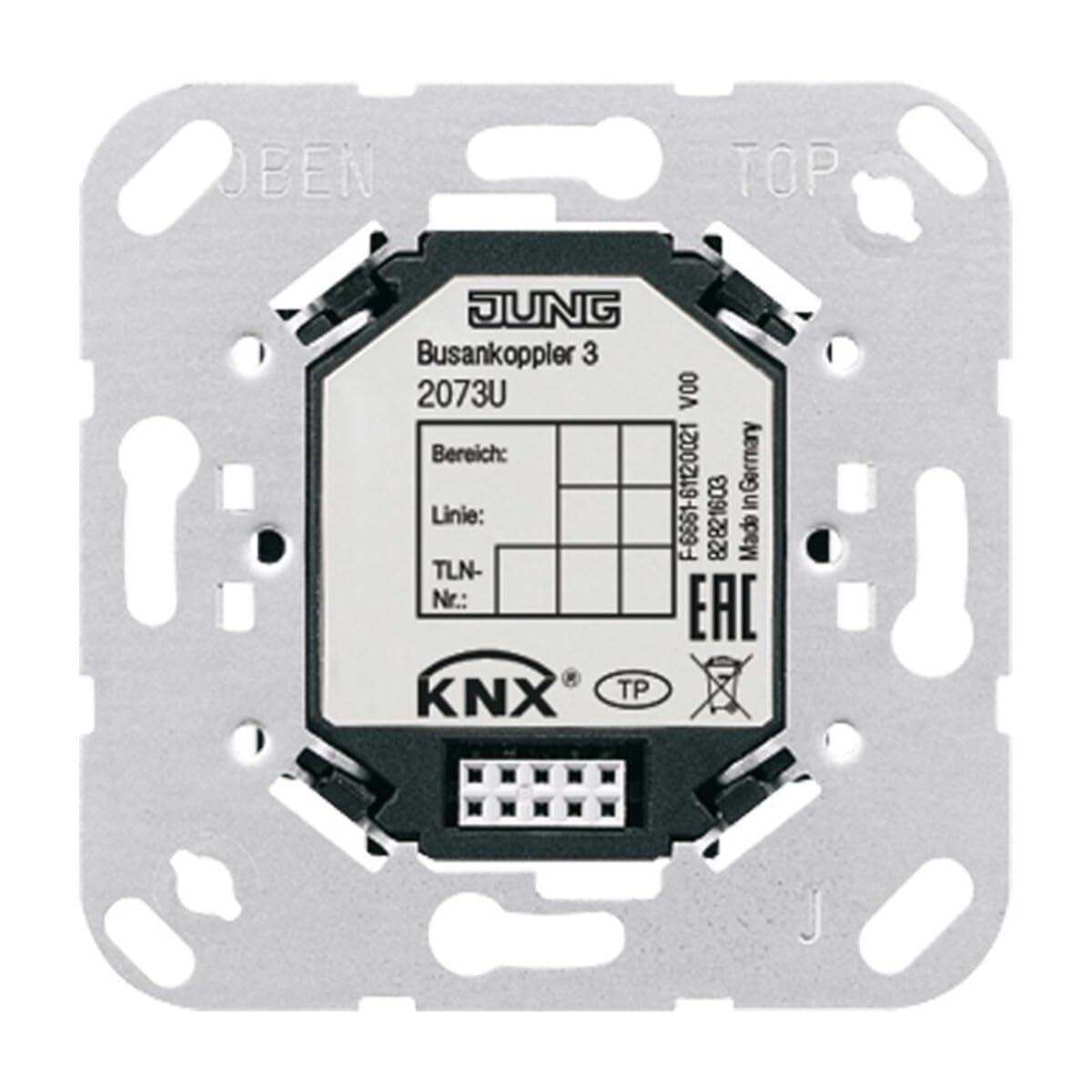 Jung KNX Busankoppler 2073 U 3-Schraubbefestigung Bussystem-Ankoppler 4011377158986