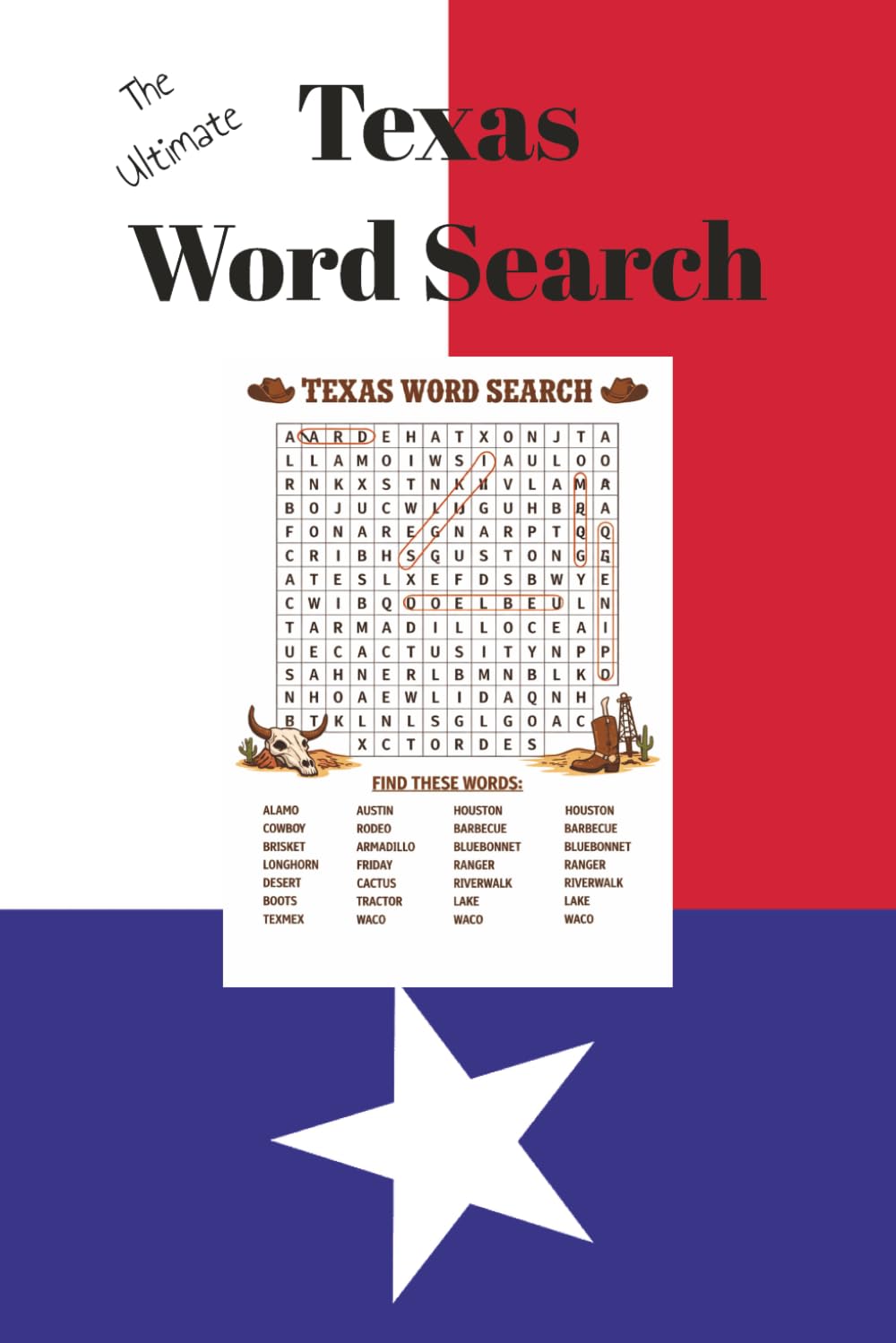 Texas Word Search: Texas Themed Word Search Book | Small Towns | Cities | Gift | Country | Cowboys | Fun Word Puzzles | 6x9 | 40 Puzzles