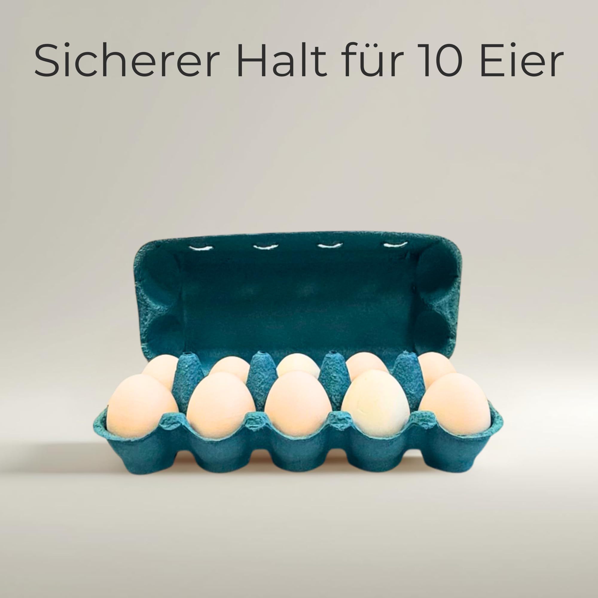 Ingbertson Eierpappen – 115 Stück für je 10 Eier | Stabile Eierkartons aus Pappe | Sicherer Transport & Aufbewahrung von Hühnereiern (Sky Blue)
