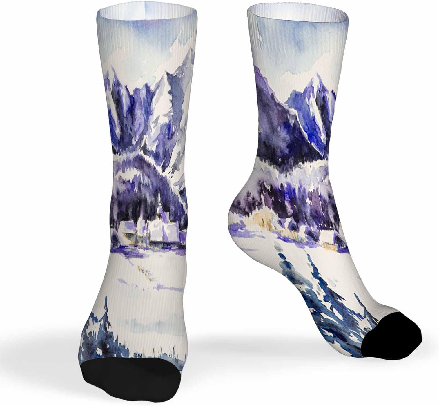 Pehede Unisex Socks Golden Retriever Funny Socks Gifts for Women Mens Novelty Crew Socks