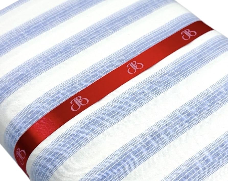Image of JHABAK'S Unstitched Striped Shirt Fabric for Men - Cotton Linen Blend Lining Material - Shirt and Kurta Piece Cloth