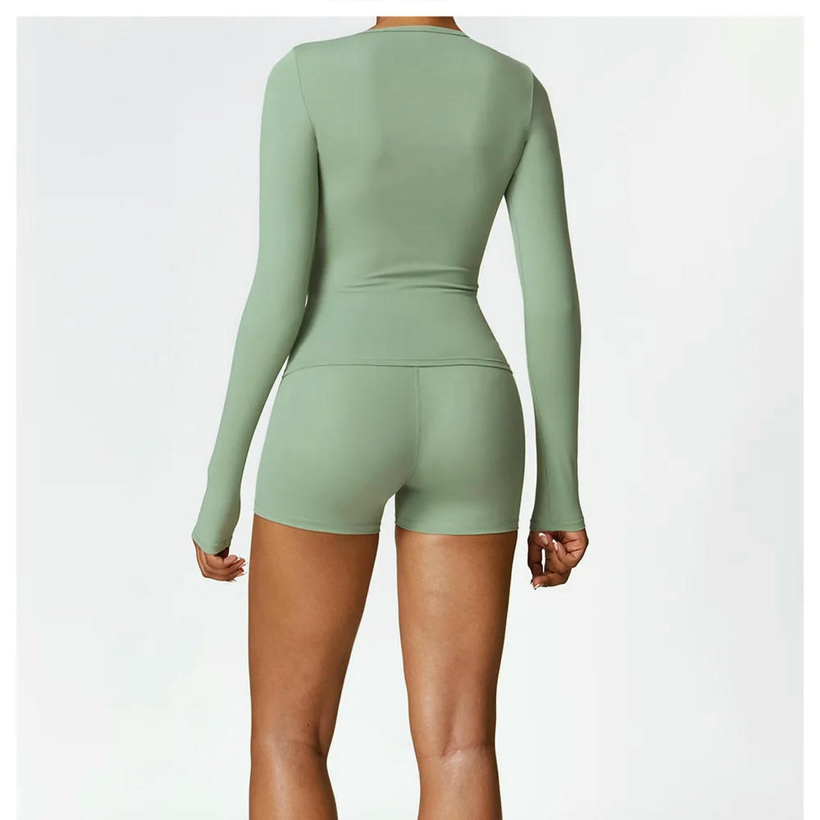 Débardeur pour Femme T-Shirts De Yoga Crop Tops Sexy-Verte du Basilic-s