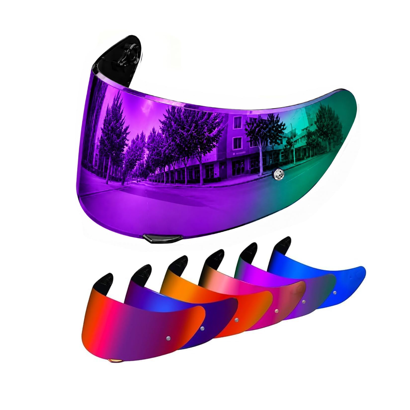PSLER k1s Visor Przyciemniany wizjer k5 Zamiennik osłony twarzy dla k1 k1s k3 sv k5, głęboki fiolet