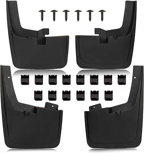 MITZONE F150 - Guardabarros para guardabarros compatibles con Ford F-150 2015-2020 con guardabarros, delantero y trasero, juego de 4 piezas