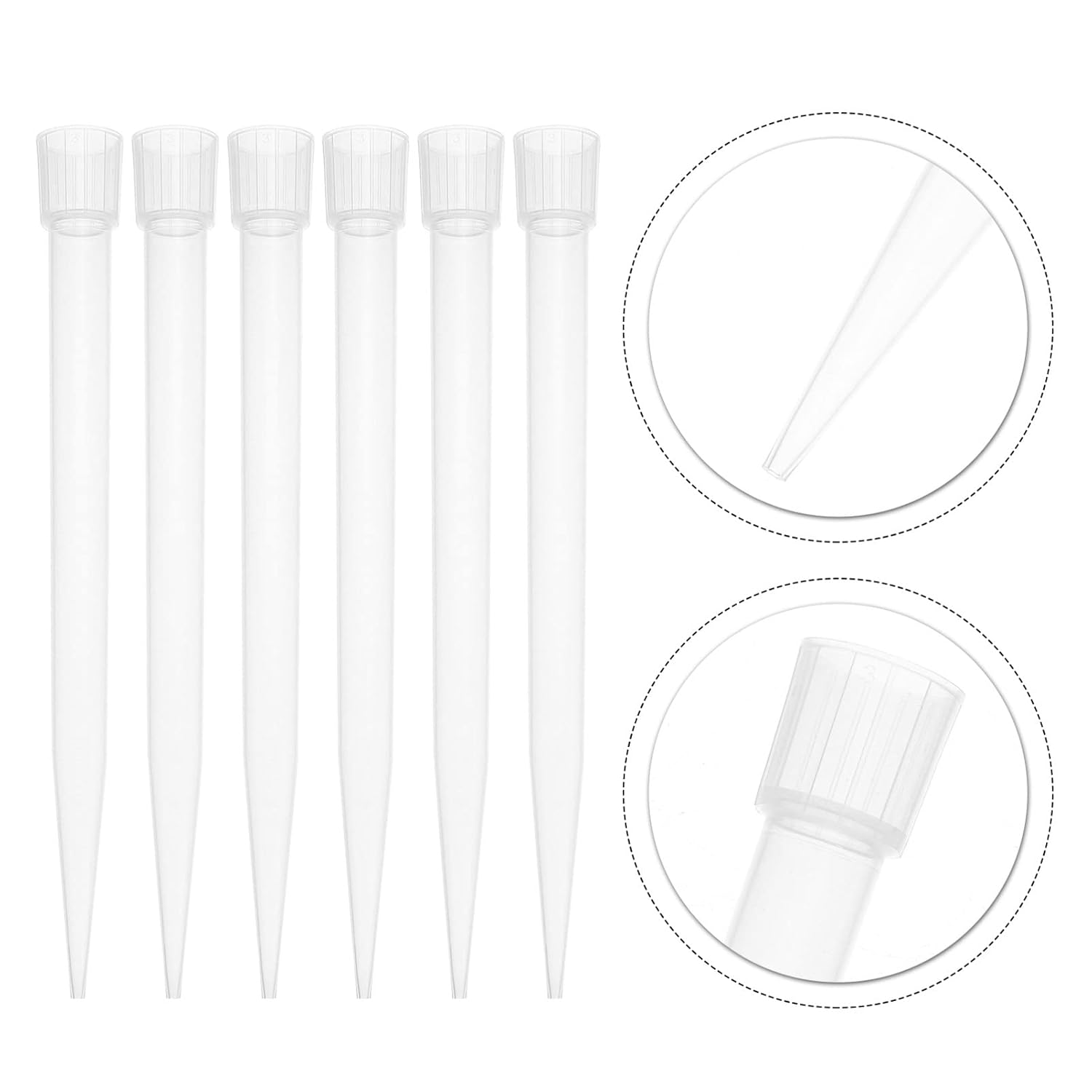 300pcs Pipettor Tips Pipette Nozzle Liquid Pipette Tips for Lab Analysis
