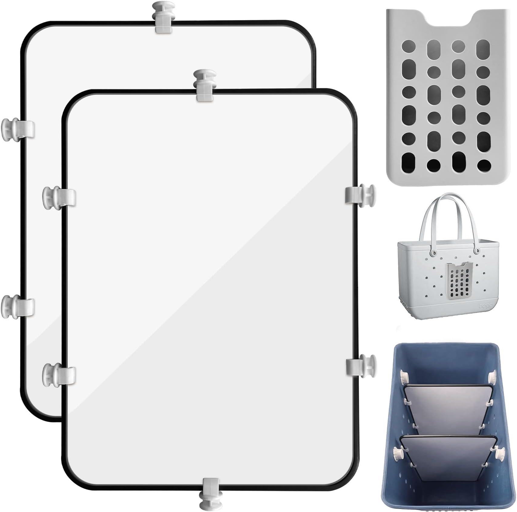 Aimeiar 2 Pack Beach Bag divider tray for Bogg Bag X Larger