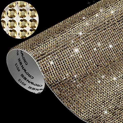 Outus 12000 Pcs Self-Adhesive Rhinestone Sheet 9.4x7.9 Inch Glitt...