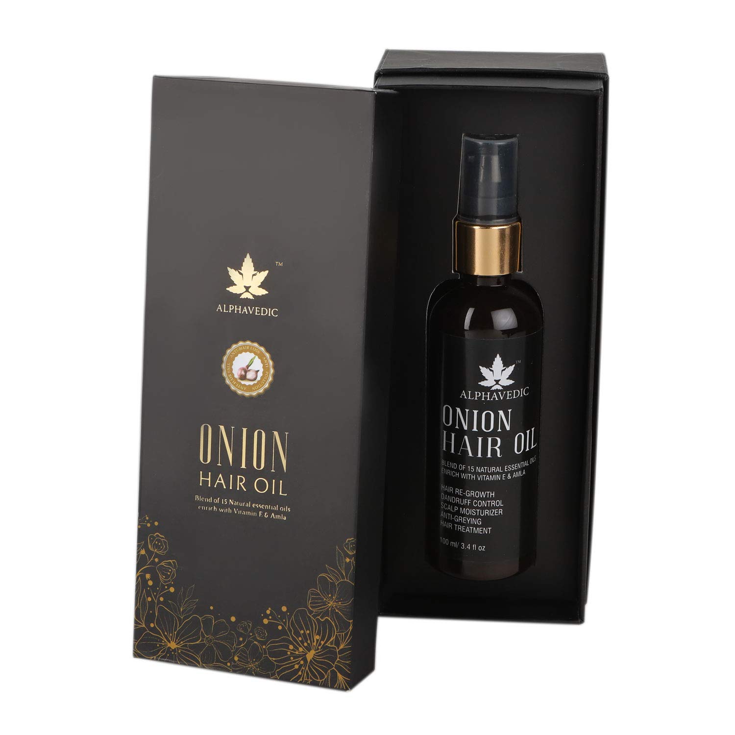 Alphavedic Onion Hair Oil for growth, 100 ml