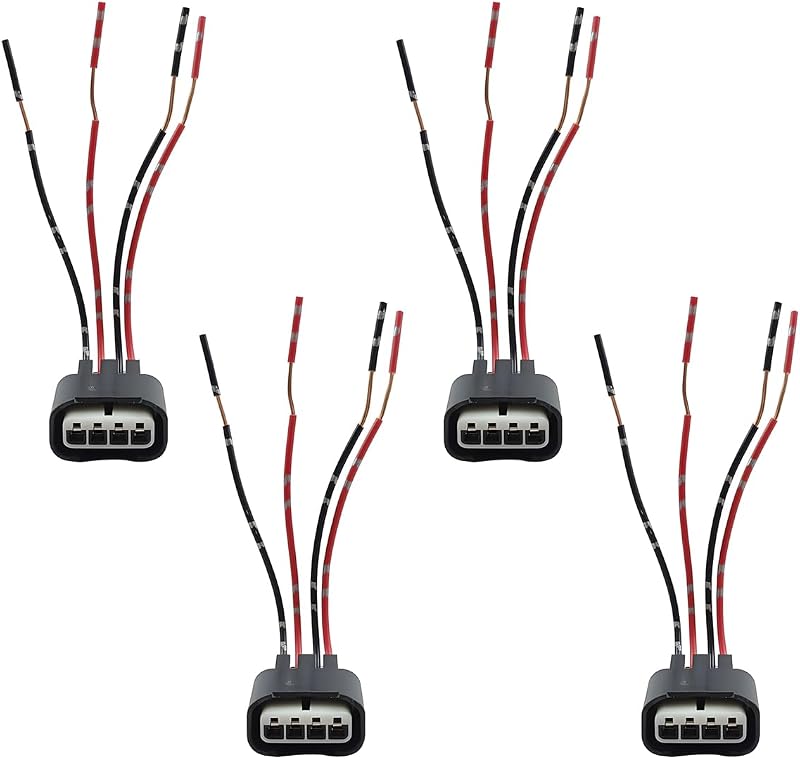 Conector de Bobina de Ignição KPFILEH 4 Vias com Chicote – 4 Unidades