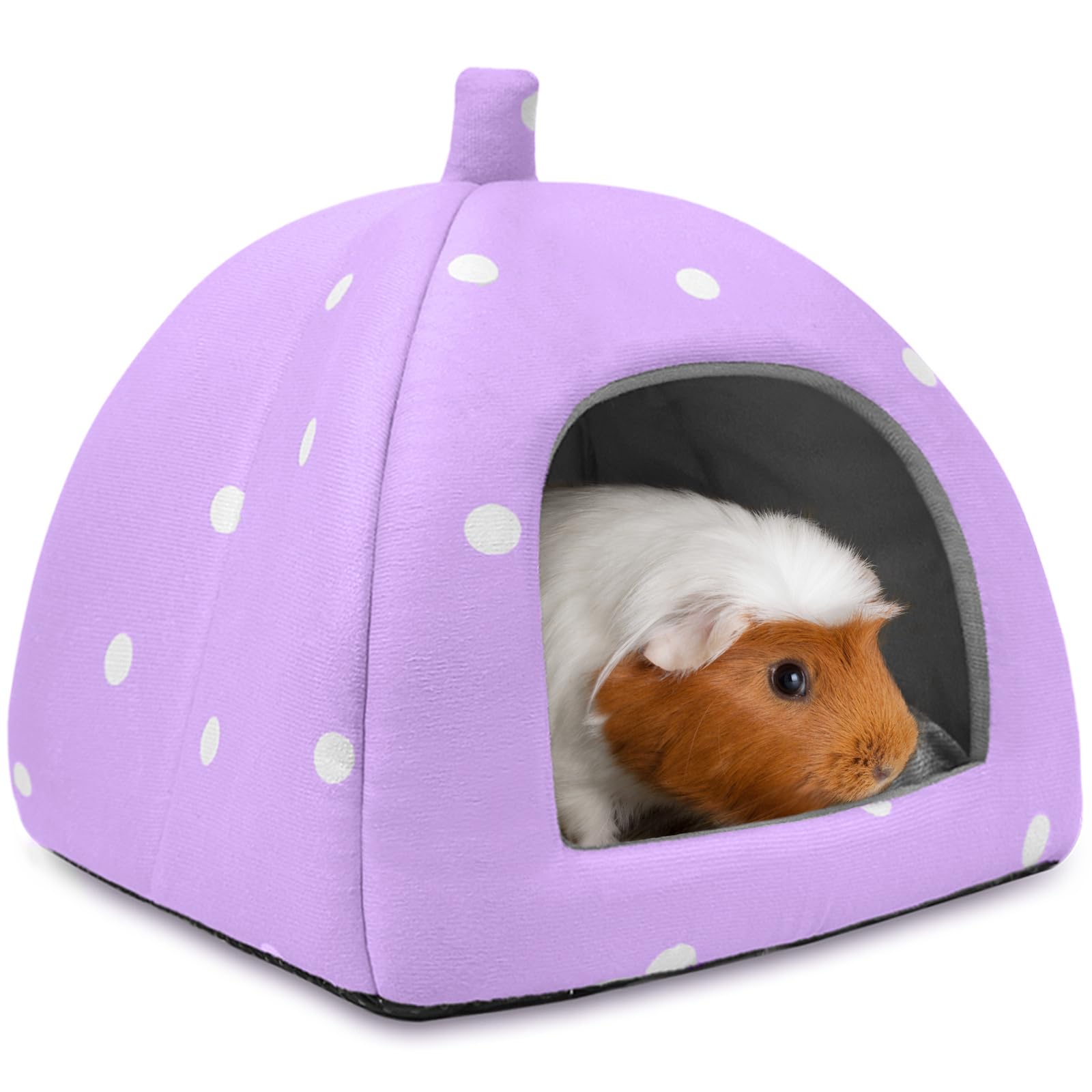 Guinea Pig Bed House Hideout Washable Hideaway for Small Animals Dwarf Rabbits Chinchilla Hamster Hedgehog Ferret Bearded Dragon Cage Accessories