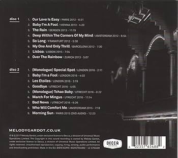 Amazon | Live In Europe (2CD) | Melody Gardot メロディガルド