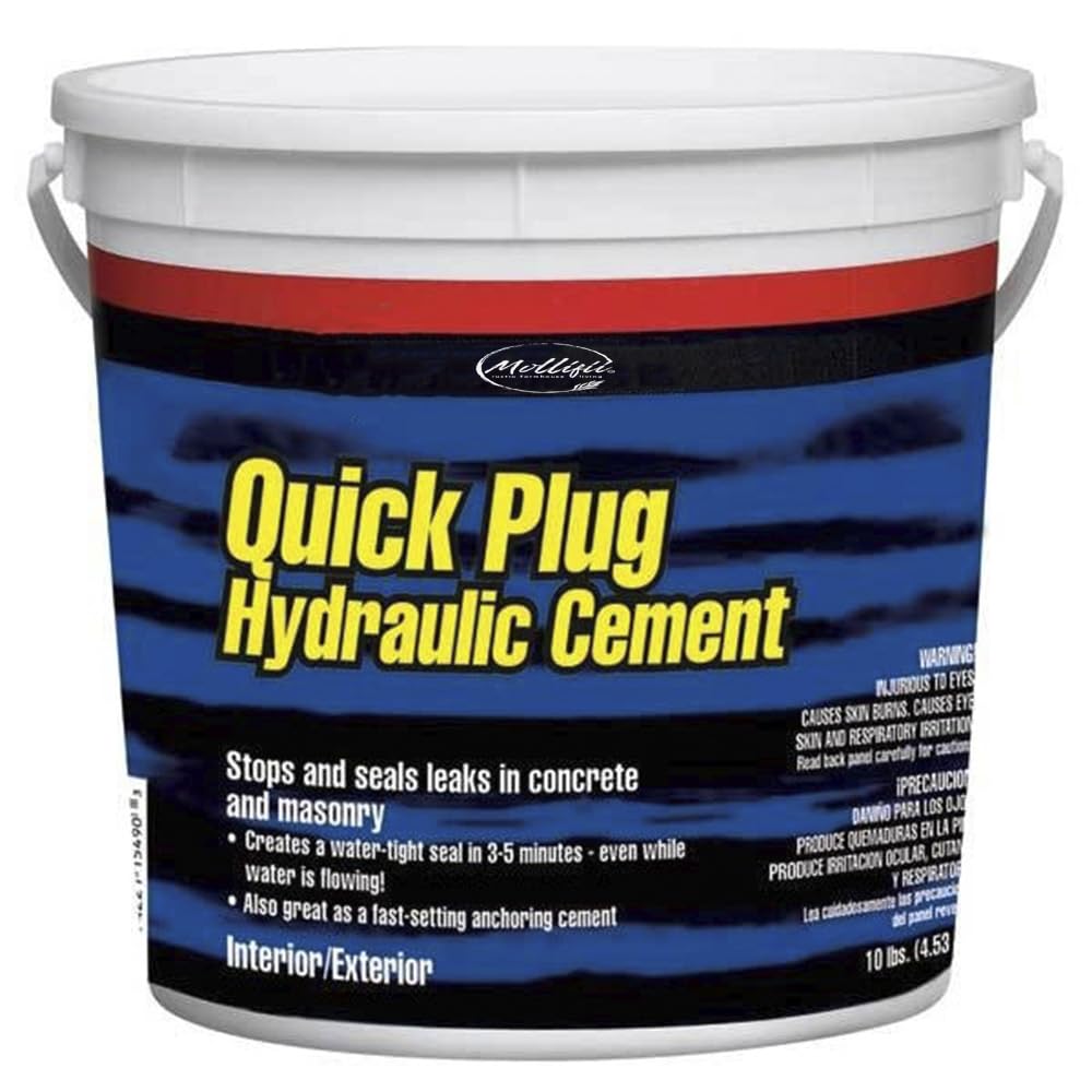 10 lb. Gray Quick Plug Hydraulic Cement, Mfr: 14090-A