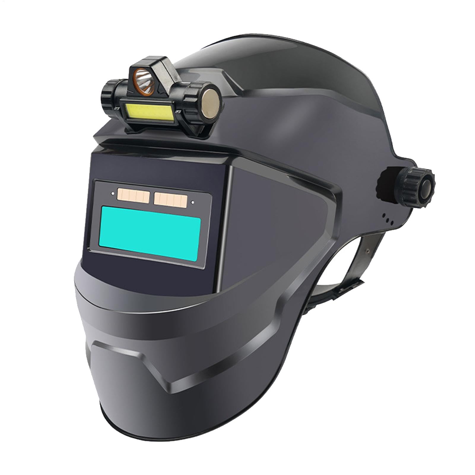 Casco de soldar - equipo de protección para soldar, capucha de soldar con oscurecimiento automático | Capucha de soldadura automática de color verdadero, equipo de soldadura transpirable para producci