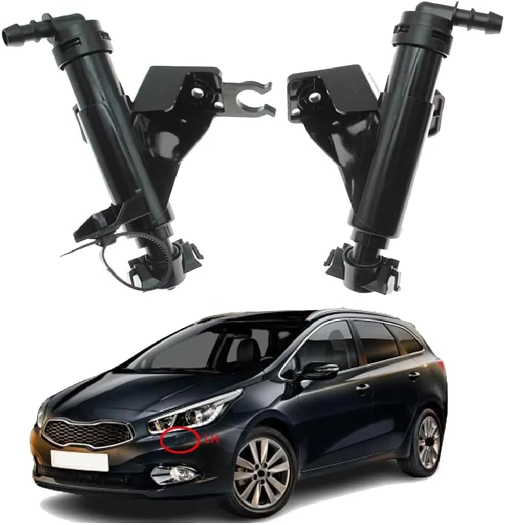 Car Headlight Washer Nozzle Headlight Water Spray Gun For Ceed 2012-2017, Front Left Right Headlight Washer