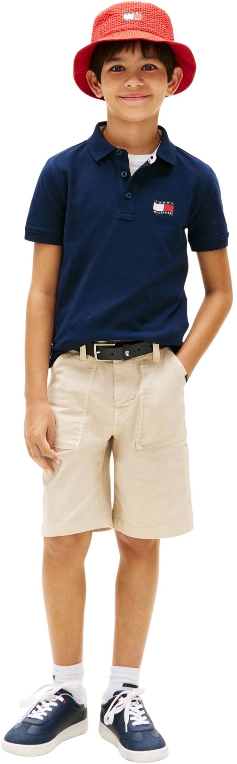 Tommy Hilfiger Wavy Flag Polo Ithica Placket SS Kb0kb10227 Polos Garçon (Lot de 1)