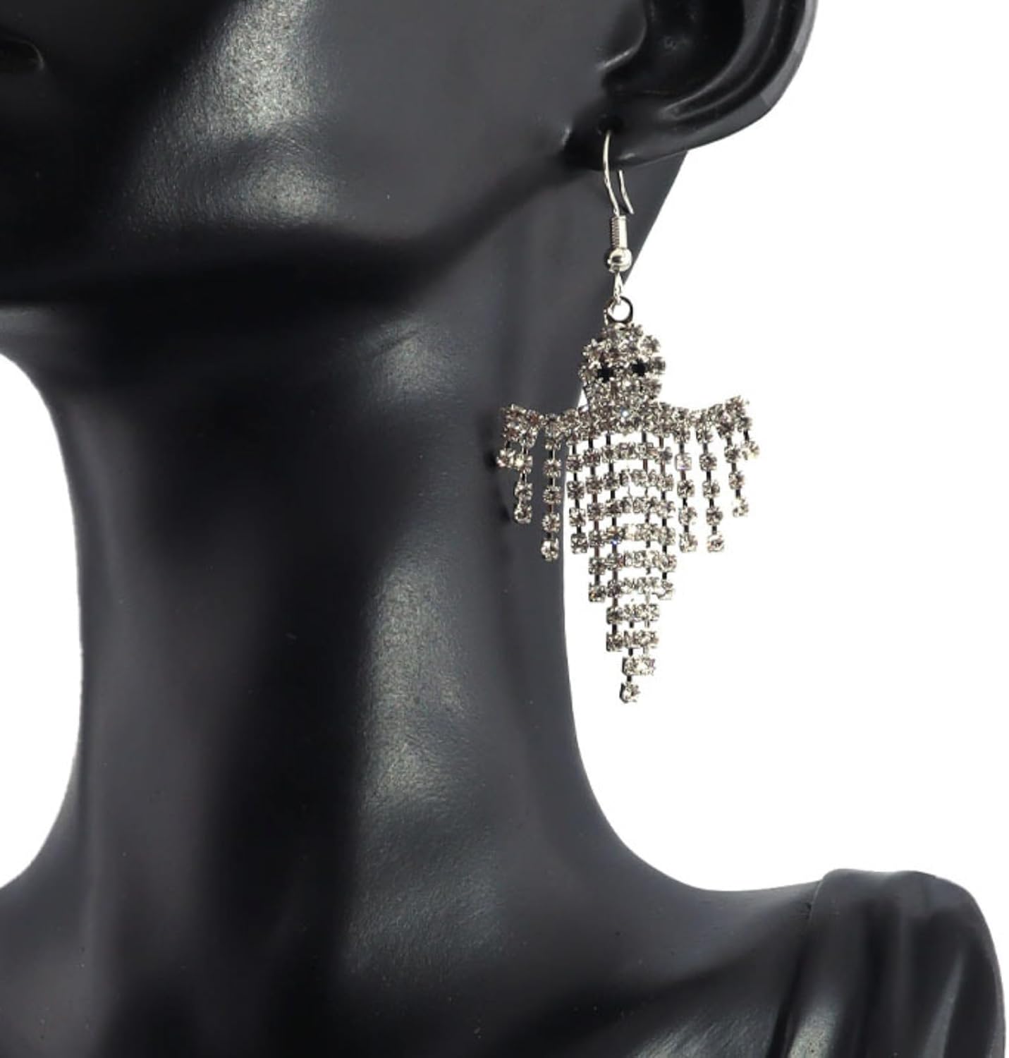 Rhinestone Ghost Earrings for Women Halloween Ghost Earrings Cute Ghosts Tassel Earring Dangle Halloween Costumes Woman 2025 - Image 7