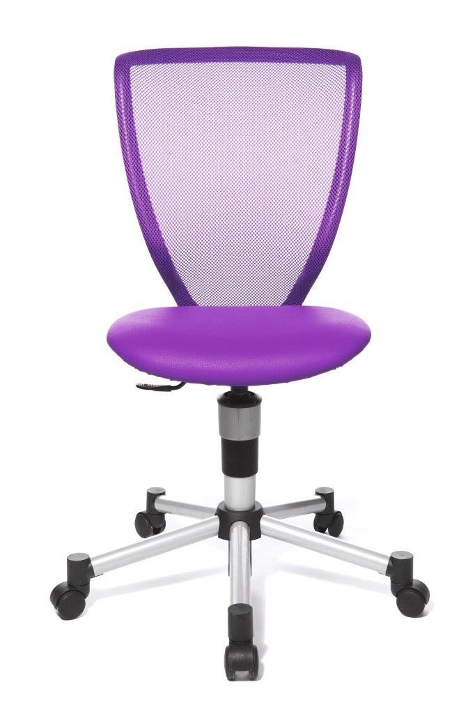 Topstar 71487S07 Titan Junior, Schreibtischstuhl, Kinderdrehstuhl, Jugenddrehstuhl, Netzrückenlehne und Bezugsstoff lila
