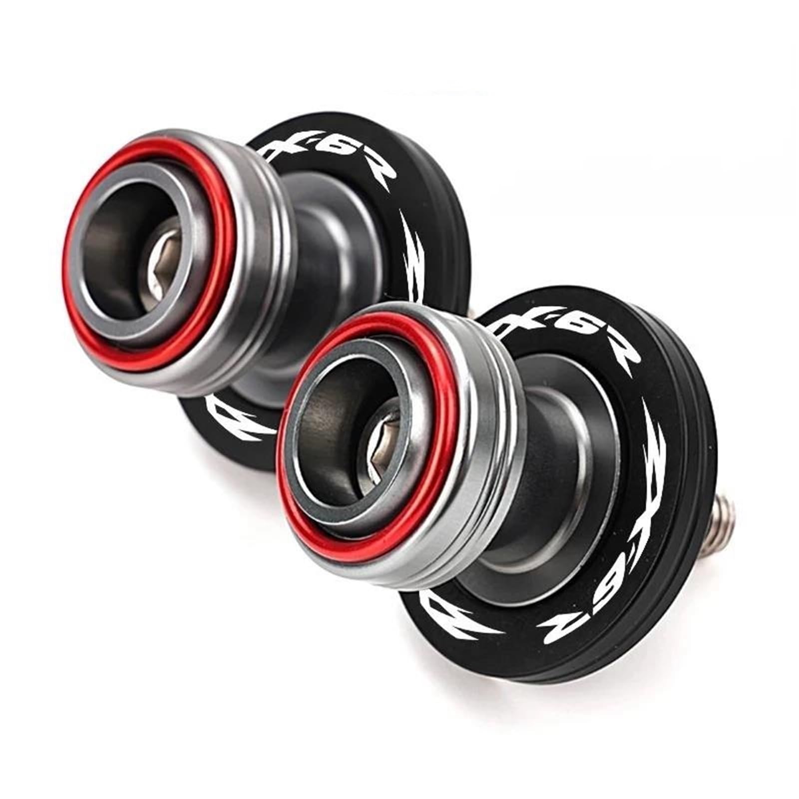 Bobines bras oscillant M8 rouge pour éviter chutes Kawasaki ZX6R