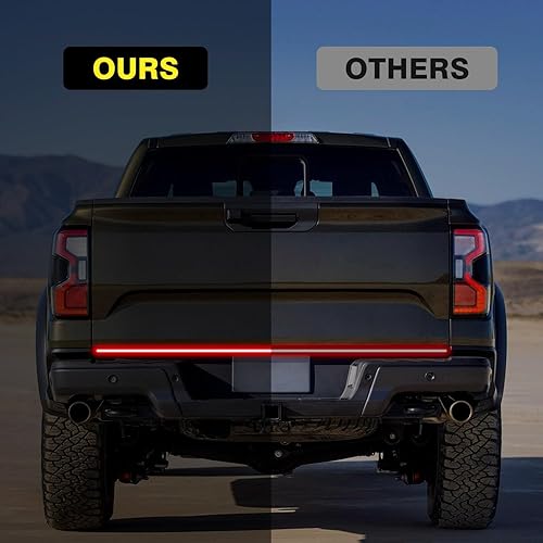 Miniatura 5 de Erato Barra de luz para puerta trasera de camión, tira LED de triple fila de 60 pulgadas con chips LED 2835SMD, tira de luces para freno rojo,