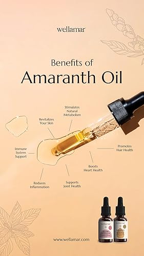 Miniatura 4 de Aceite de amaranto 100% nutritivo - Apoyo natural para la piel, el cabello y las uñas - Fortalece la inmunidad y el metabolismo - Aceite rico en
