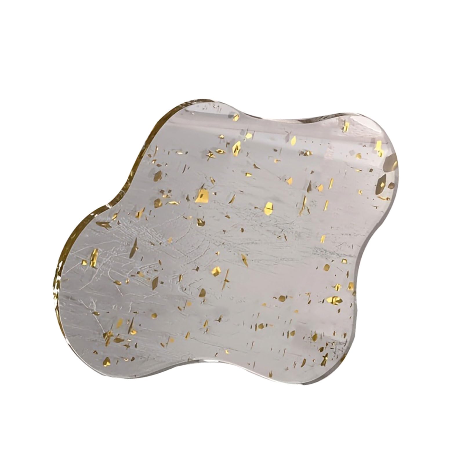 Table Arrangement Serving Plate Clear Acrylic Drink Coasters Decorative Tray for Coffee Tables and Workstations Decors Decorative Acrylic Tray