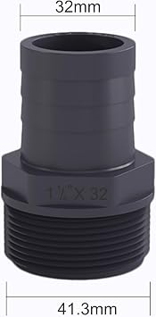 Corrugated Pond Tubing - Flexible, Kinkproof, Reinforced PVC Hose for Water Gardens, Pumps, Waterfalls & Aquaculture (10 Feet Black, 1-1/4 Inch)