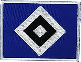 Maße: ca. 7,6 x 5,7 cm Aufnäher/Aufbügler Raute klein HAMBURGER SV HSV