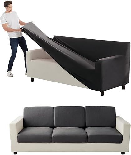 Miniatura 43 de Funda para Sofá de Terciopelo, Fundas Elásticas para Sofá para Funda Principal Separada/Respaldos y Cojines de Asiento, Funda para Sofá, para Fundas