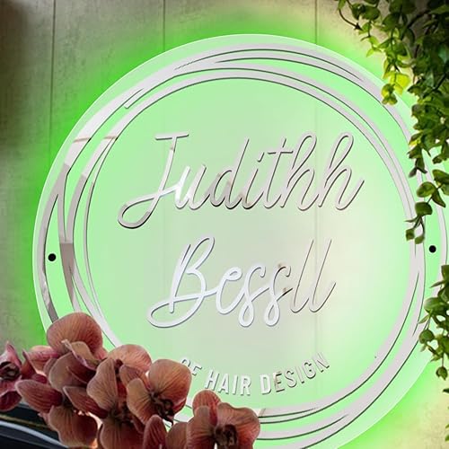Miniatura 7 de Espejo de peluquería personalizado, letrero de neón para decoración de sala de belleza, letrero de luz de neón LED personalizado alimentado por USB