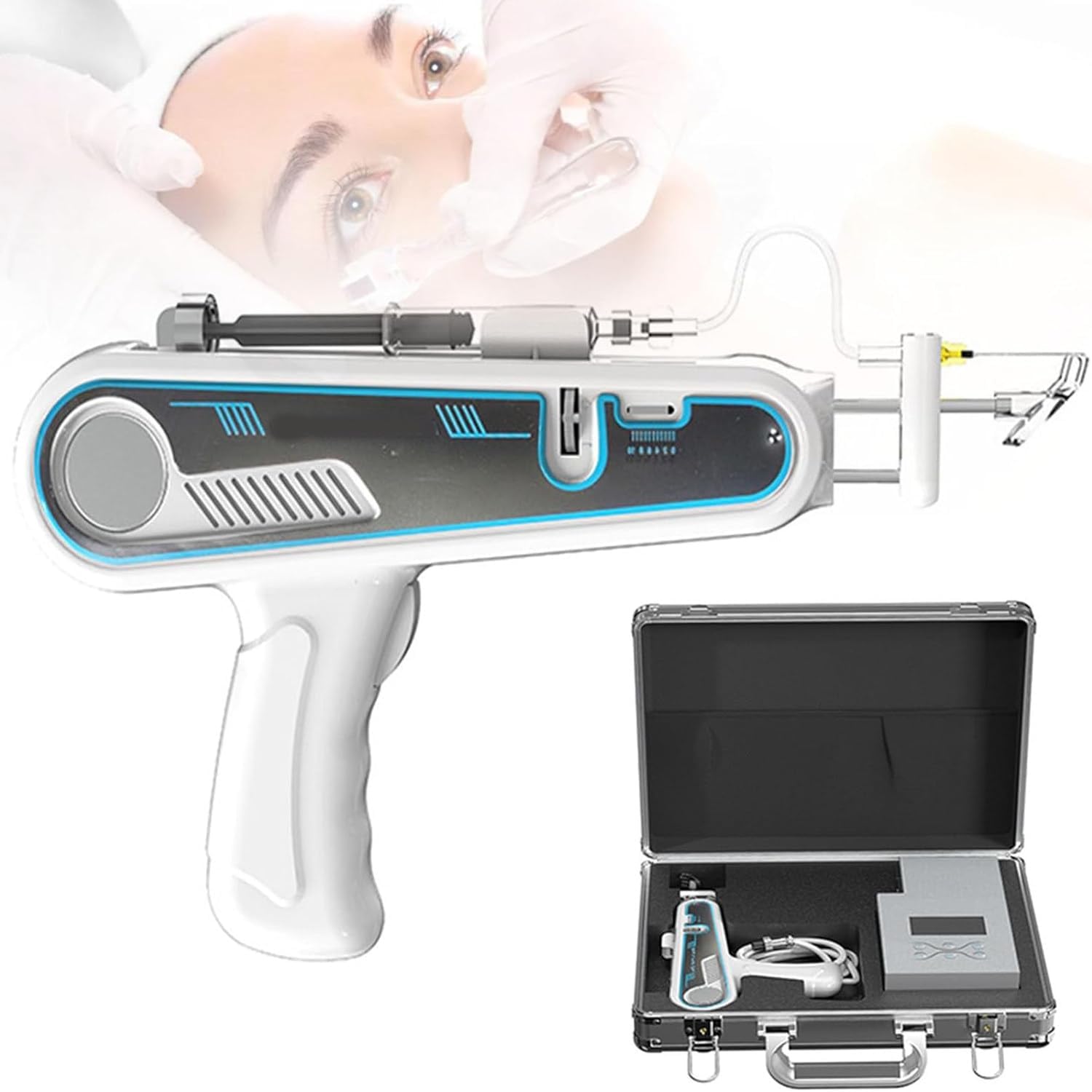 Professional Meso Injector for Home Users Easy to Use Mesotherapy Gun for Effective Wrinkle Fighting and Improvement of the Overall Skin