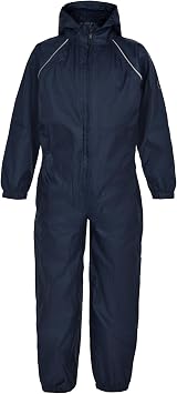 Childrens Rainsuit Kids Waterproof Colour=Navy Blue Size=7-8
