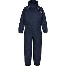 Childrens Rainsuit Kids Waterproof Colour=Navy Blue Size=3-4