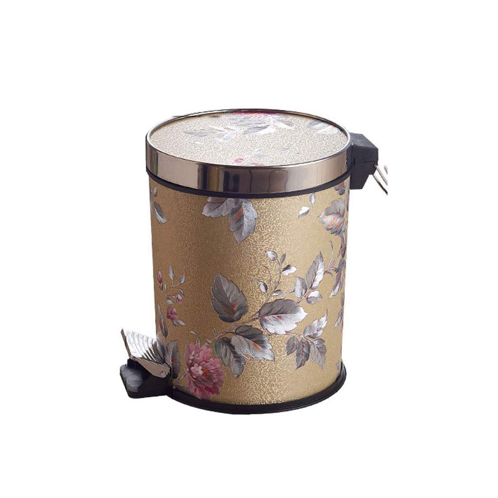 Trash Can Wastebasket Round Trash Can Dustbin without Cover Wastebasket Table Rubbish Can for Kitchen Home Plastic Round Rubbish Can Waste Bin Creative Rubbish Can 6L/7L/8L/12L/13L Rubbish Bin for