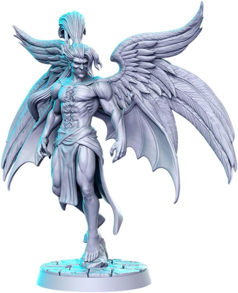 TYL Anime 8 Unpainted Miniature for War Gaming | RPG Scale Figures, Detailed Tabletop Board Game Accessories | Realistic Tabletop Miniatures (Combo of 4, 32mm)