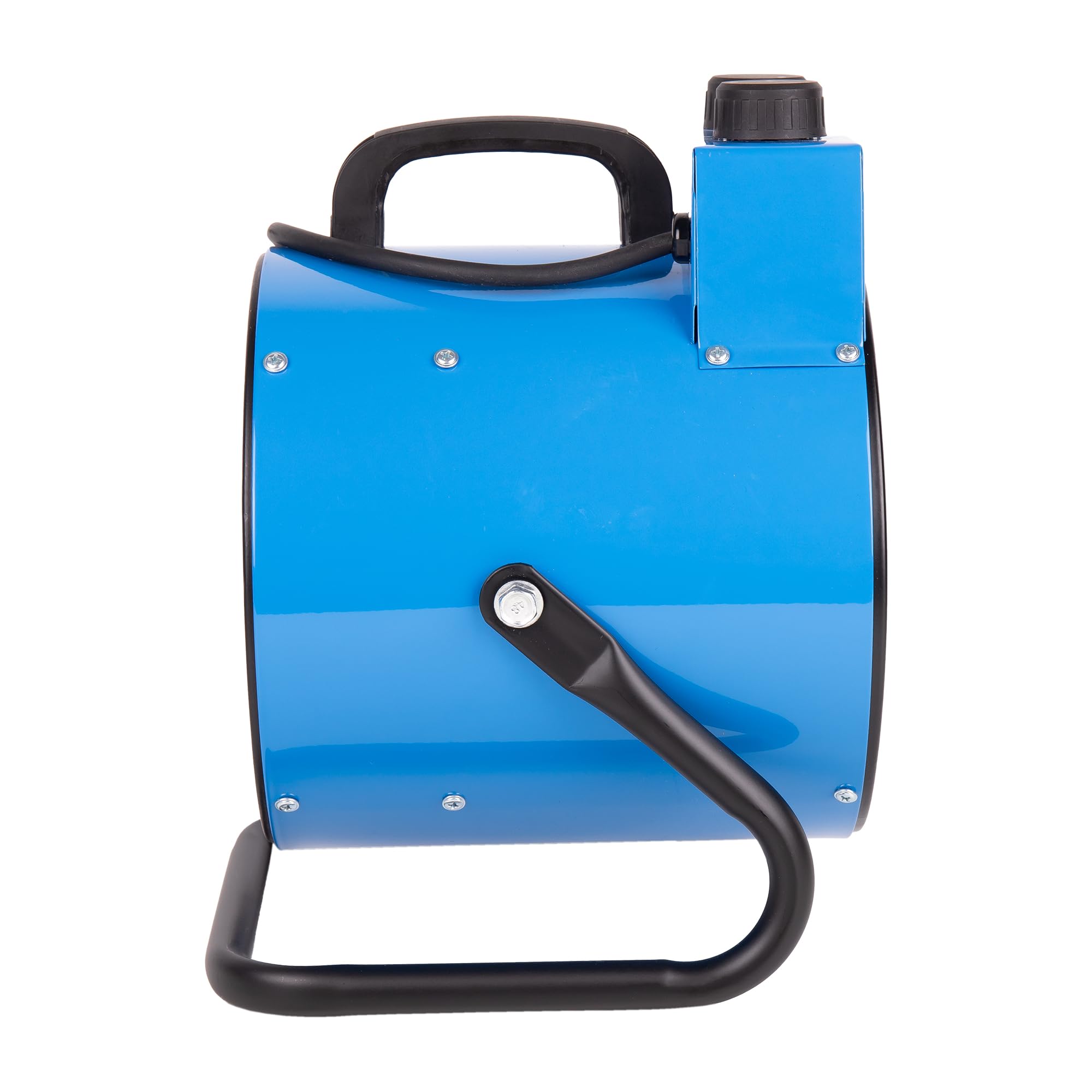 Cofan Calefactor industrial 3000 W | 2 niveles de potencia | Termostato ajustable | Función ventilador | Color azul | Adecuado para talleres y almacenes