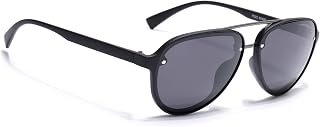EYEJACK by Voyage UV Protected & Polarized Black Aviator Sunglasses for Men & Women (P025PCL2145) Price In India