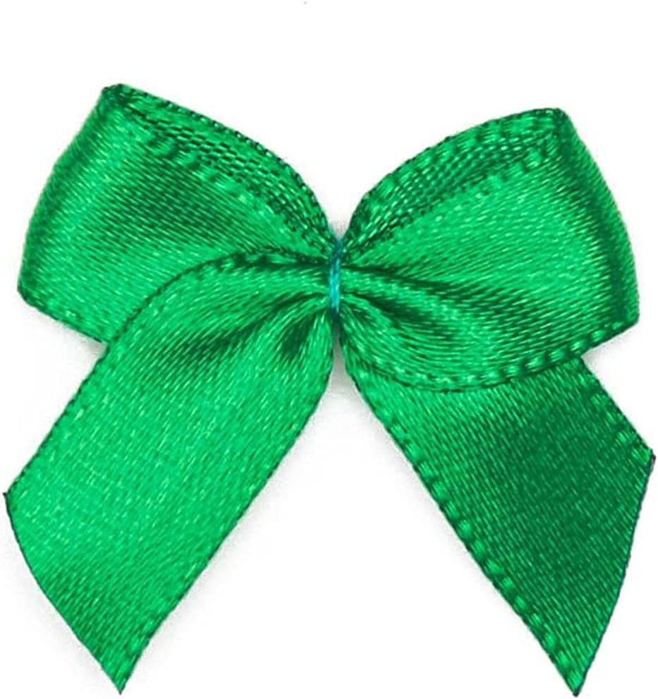 Amazon クラフト用ミニリボン 小さなグリーンサテンリボンリボン アップリケ用 1インチ 350個入り ギフトボックス 文房具 オフィス用品