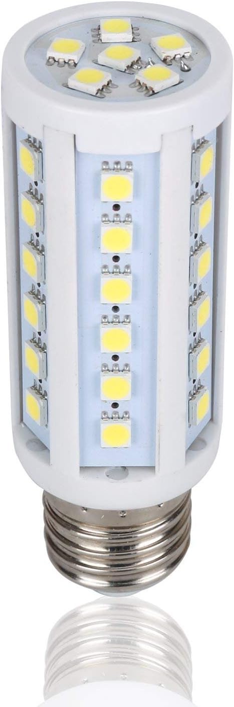 E26 Medium Screw Base ES Fitting LED Light Bulb DC 12V 20V Solar Grids Boat Fishing Lantern Navigation Low Volt Motor Home RV Yacht Bus Ferry Interior Camping Accent Lightings - Super White 6000K, 7W