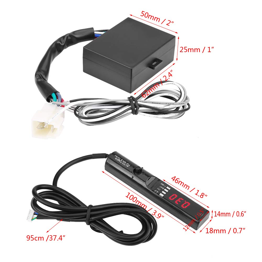 Turbo Timer For Gas Engine,Hks Turbo Timer, Auto Turbo Timer, Modification De La Puissance Du Moteur, Apexi Modifié 12 V Auto Turbo Timer Control Kit Led Display Engine Accessoire Pour