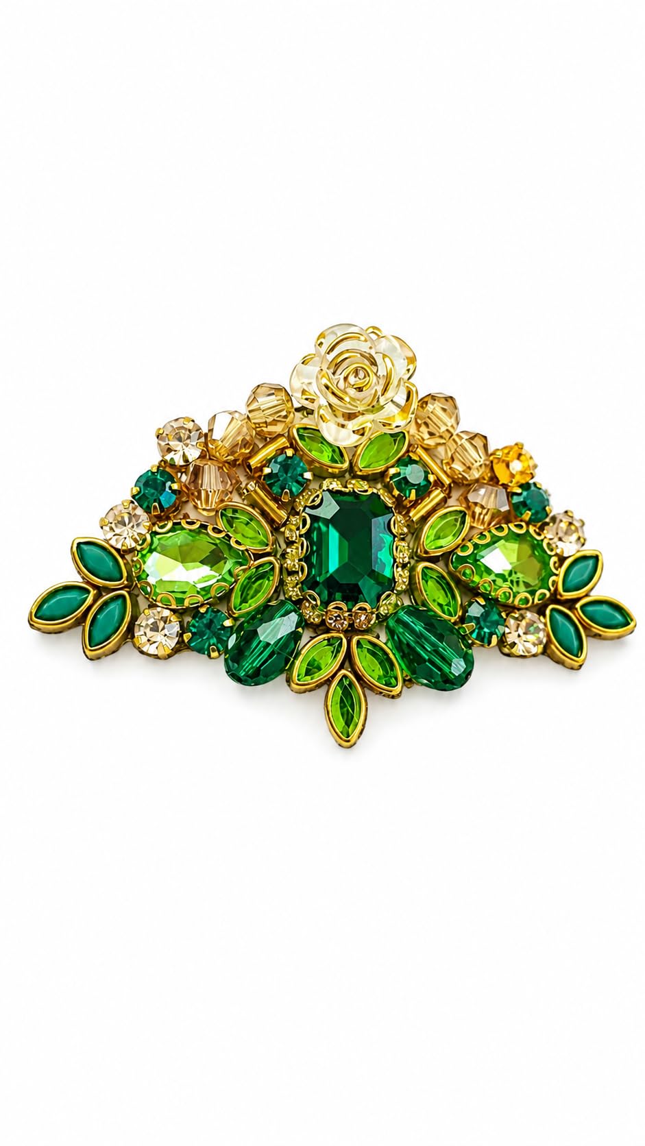 Handmade Multicolor Stones Saree pin, crystal stones,beaded Work Safety Sari Pin for Women Fancy Saree Pin for Pallu, duppatta, blazer,also pin it on your handbags-image-14