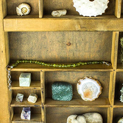 Mystic Self Peridot Bracelet - Handmade Natural Green Gemstone Beaded Crystal Healing Chakra Women Men Girls August Birthstone Stress Relief Jewelry Gift #TOP7
