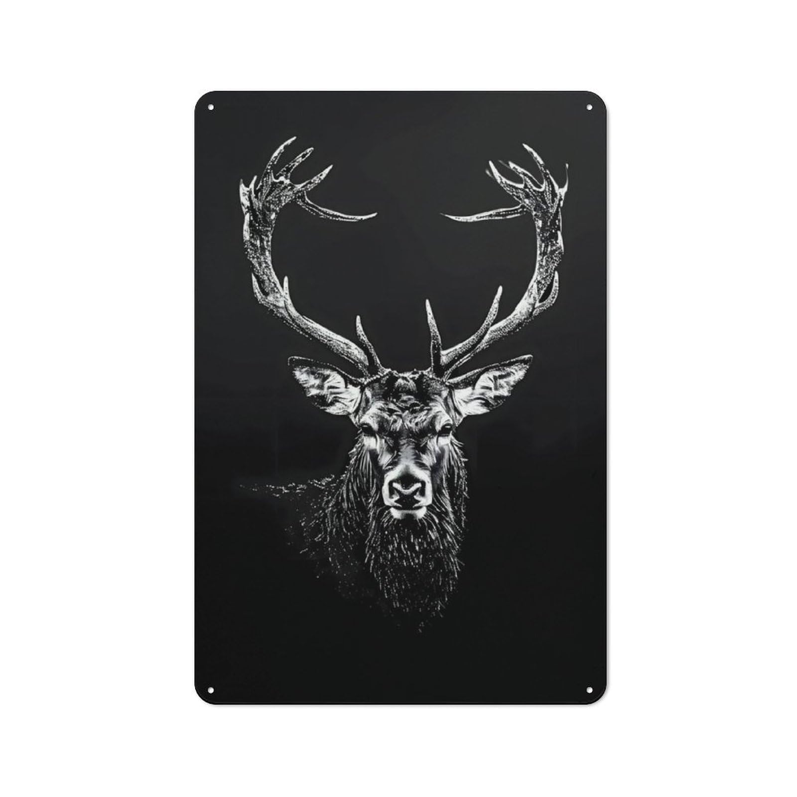 Junmoney Rocky Mountain Elk Metal Gift Sign 30X20cm, Vintage Home Wall Decor For Home, Shop, Pub Or Studio Wall
