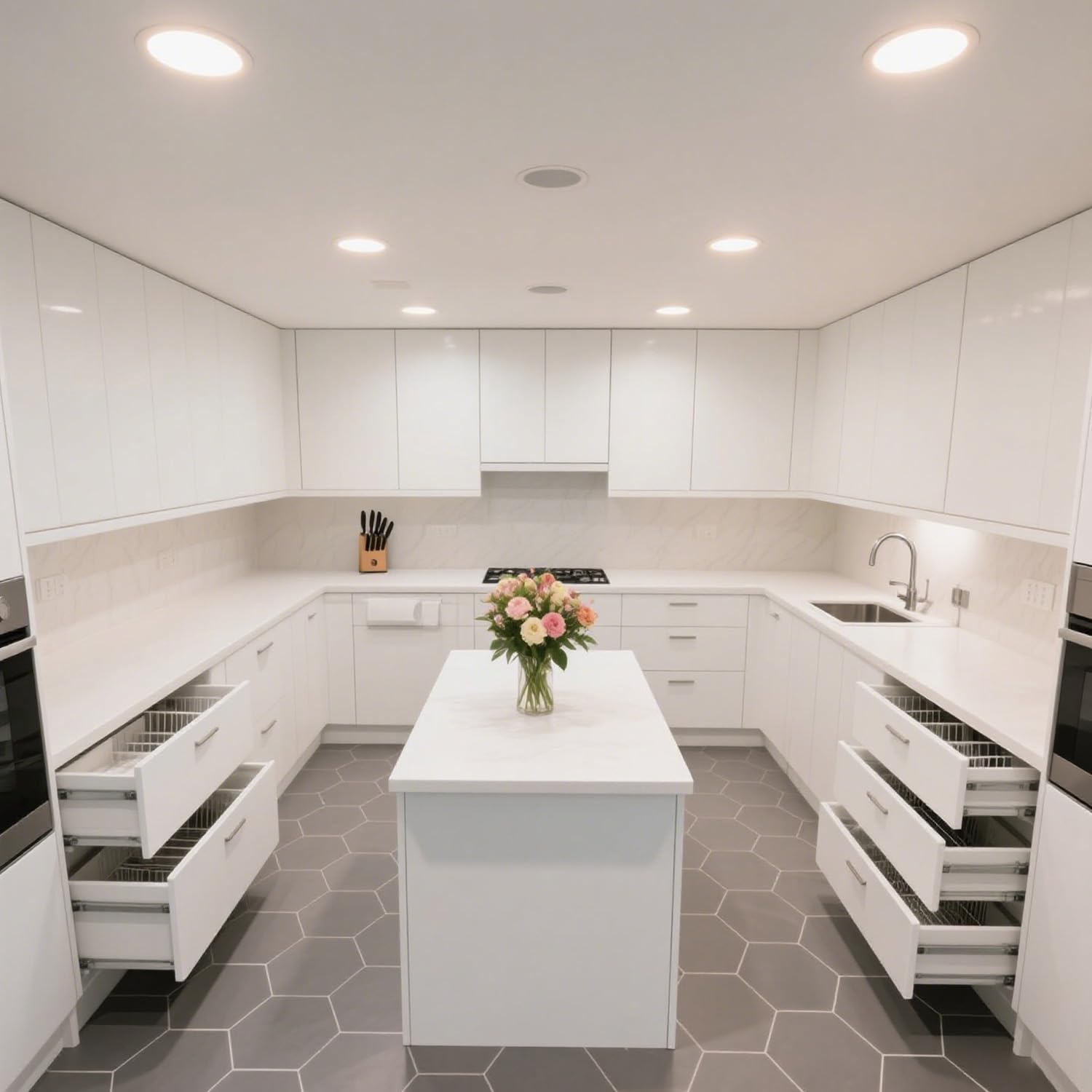 LVWIT Faretti LED da Incasso per Cartongesso, Faretto da Incasso 12W, 1320 Lumen, Faretti per Cartongesso, Luce Naturale 4000K, Faretti LED Soffitto, AC 220-240V, Diametro Foro Ø120-130mm, Set di 6