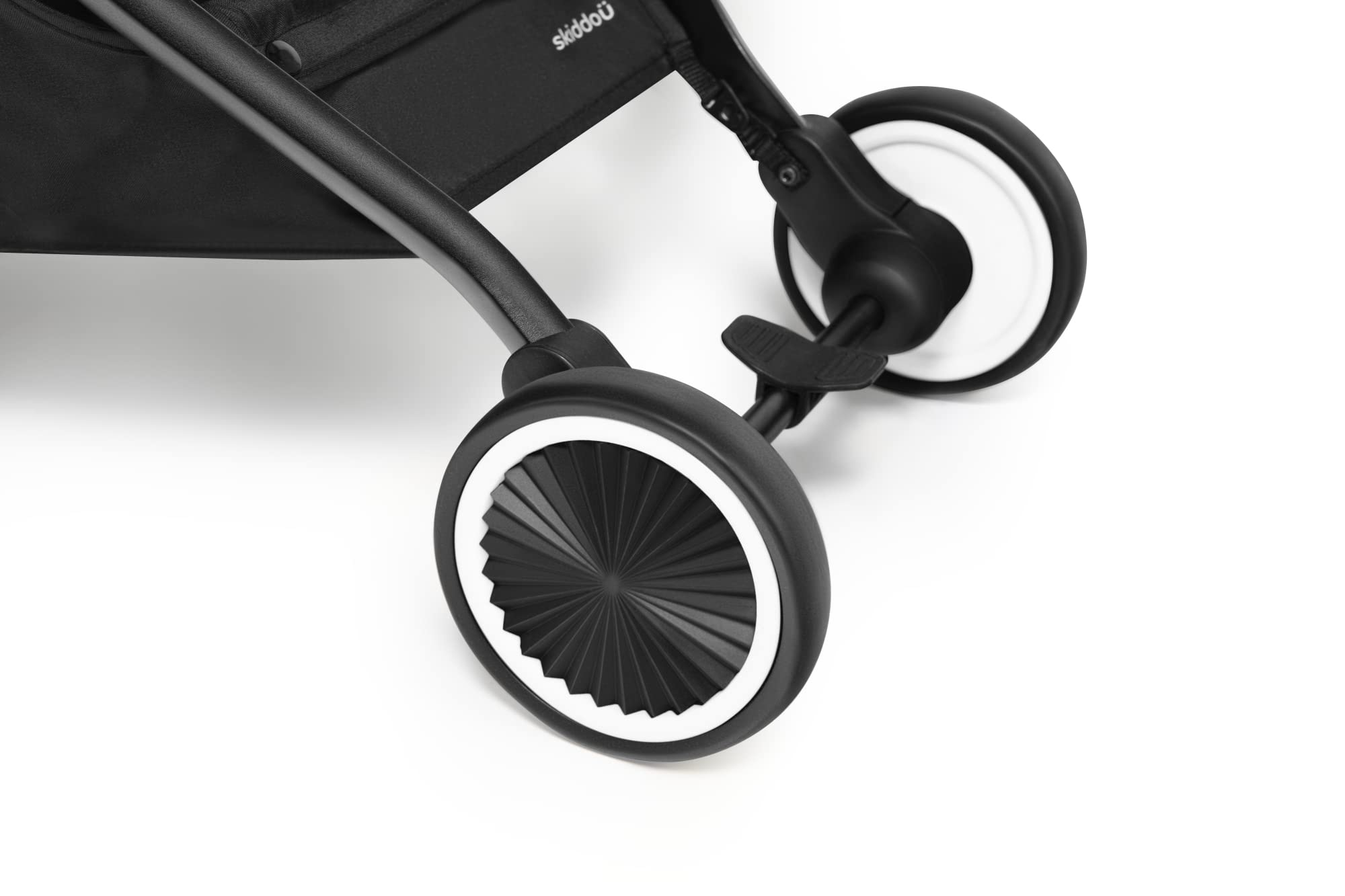 skiddoü poussette hamac pour enfant Espoo poussette pliable poussette canne pour enfant, structure légère en aluminium pliable d’une seule main, petite poussette de voyage, compacte, Noir