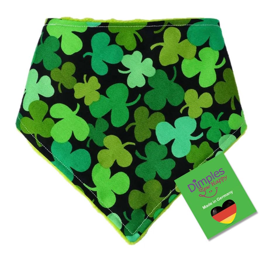 Bandana pour chien Dimples trèfle chanceux : le cadeau d'anniversaire idéal pour maître