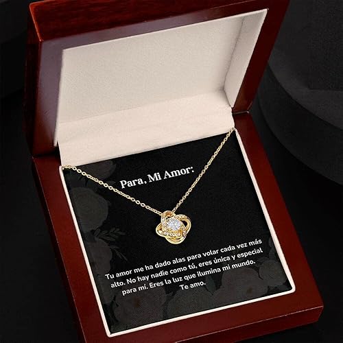 Miniatura 6 de Collar Nudo de Amor - Tu amor me ha dado alas para volar cada vez más alto.