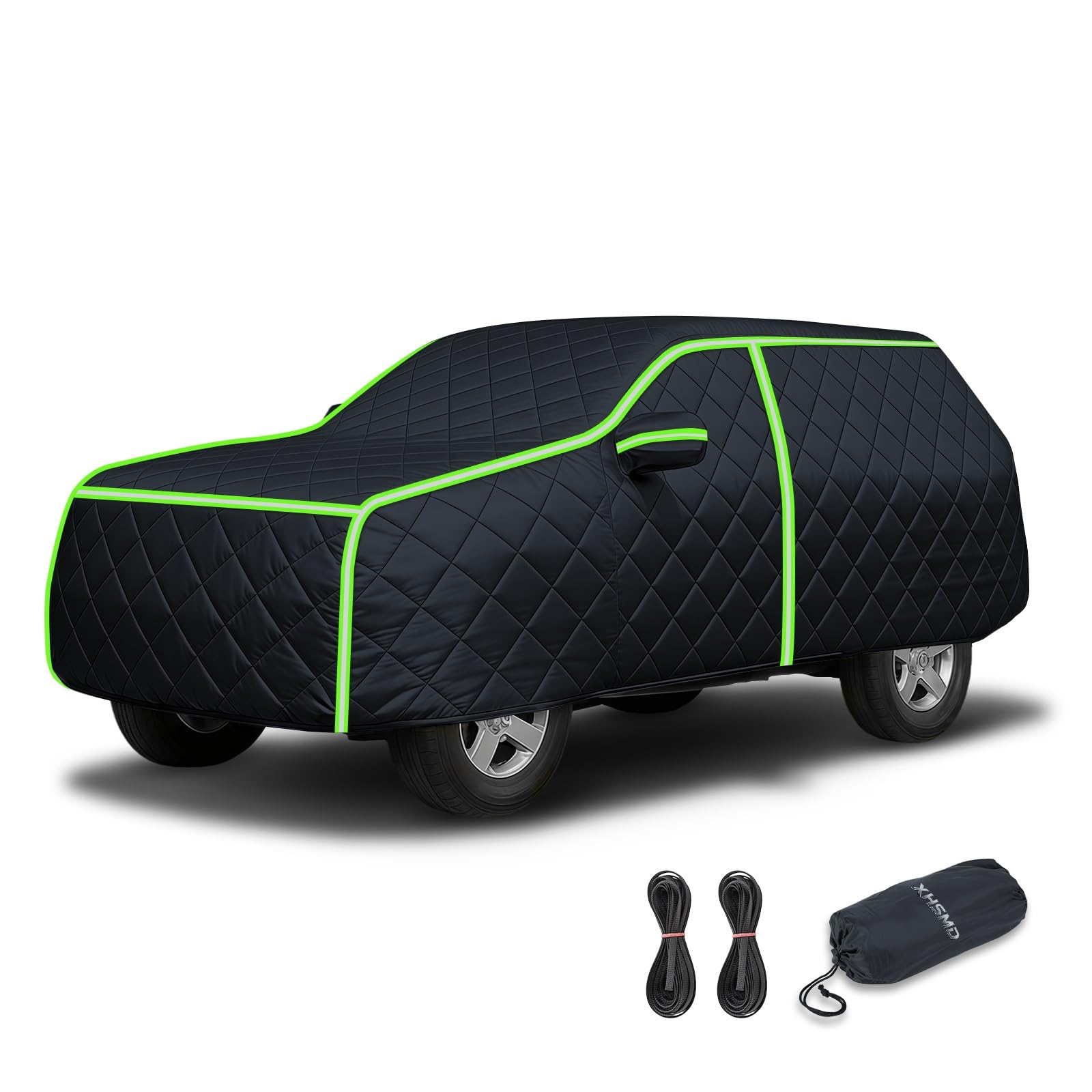 Funda Protectora Coche Exterior para Nissan Terrano II 3 Puertas | 4.080x1.775x1.735 mm,Cubierta Impermeable Transpirable Espesa Cubre Coches,Exteriores Resistente a Granizo
