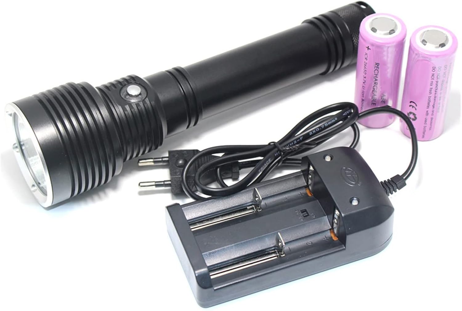 Lumen Dive Light 4000 LM XHP70.2 Underwater Diving Flashlight Professional Diving Torch Waterproof 100M Outdoor Dive LED Yellow/White Lamp High Bright Flashlight (A White Light)